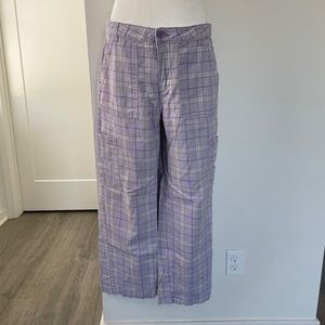 H&M Plaid Cargos